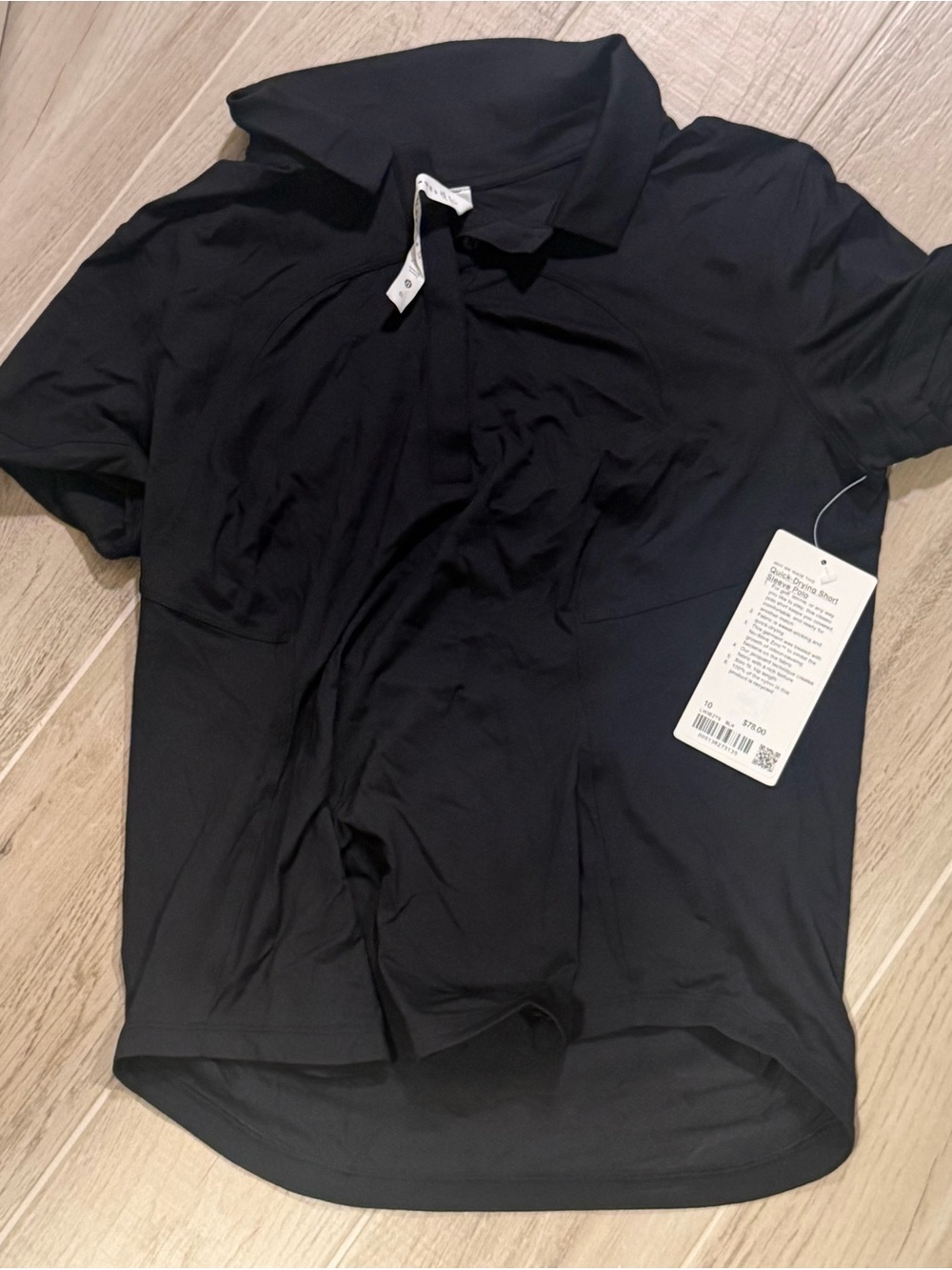 lululemon quick drying Short-Sleeve Polo Shirt